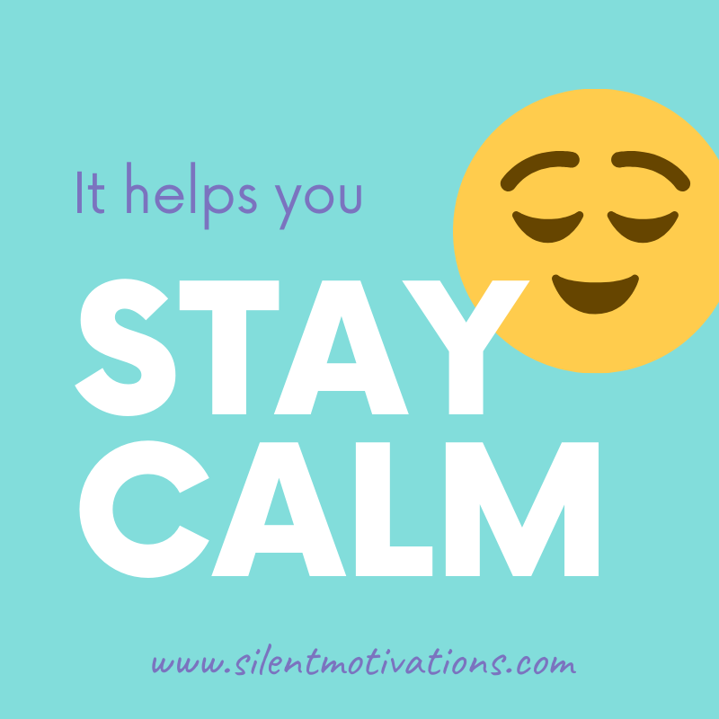 meditation helps to stay calm