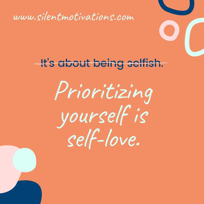 self-love or selfish